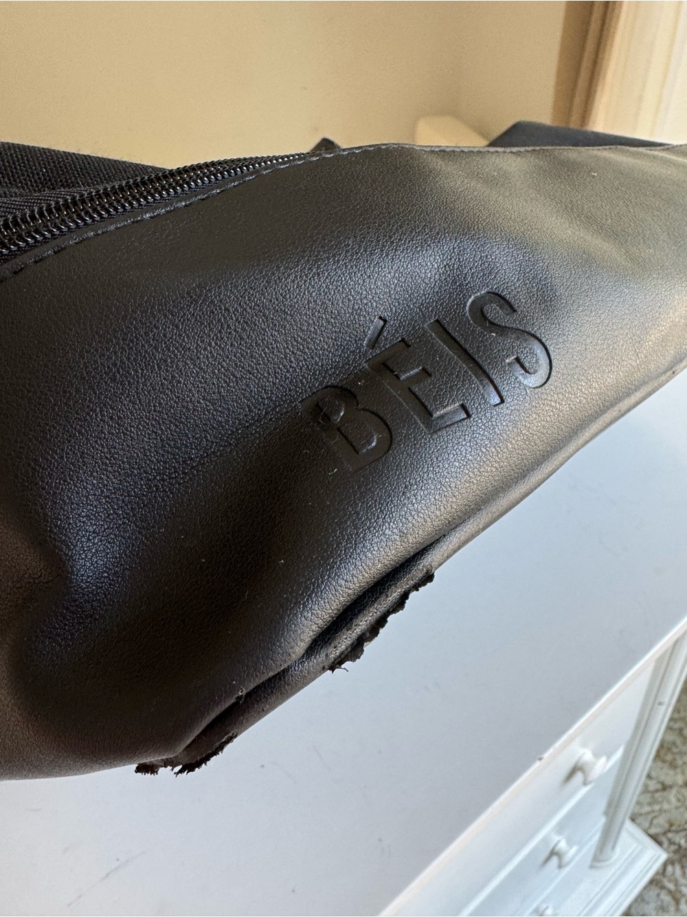 BEIS Black Weekender Travel Duffel Bag with Bottom Shoe Compartment - Picture 7 of 15